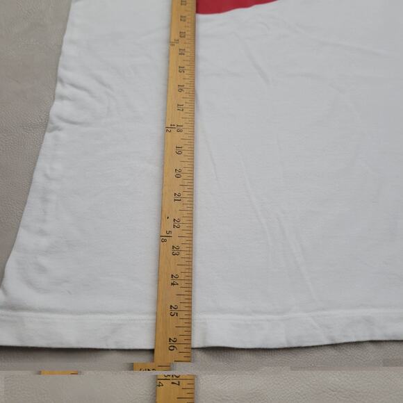 Nike Running Training Tank Top Mens L Logo Swoosh White Red Blue Top 3 - Picture 6 of 7